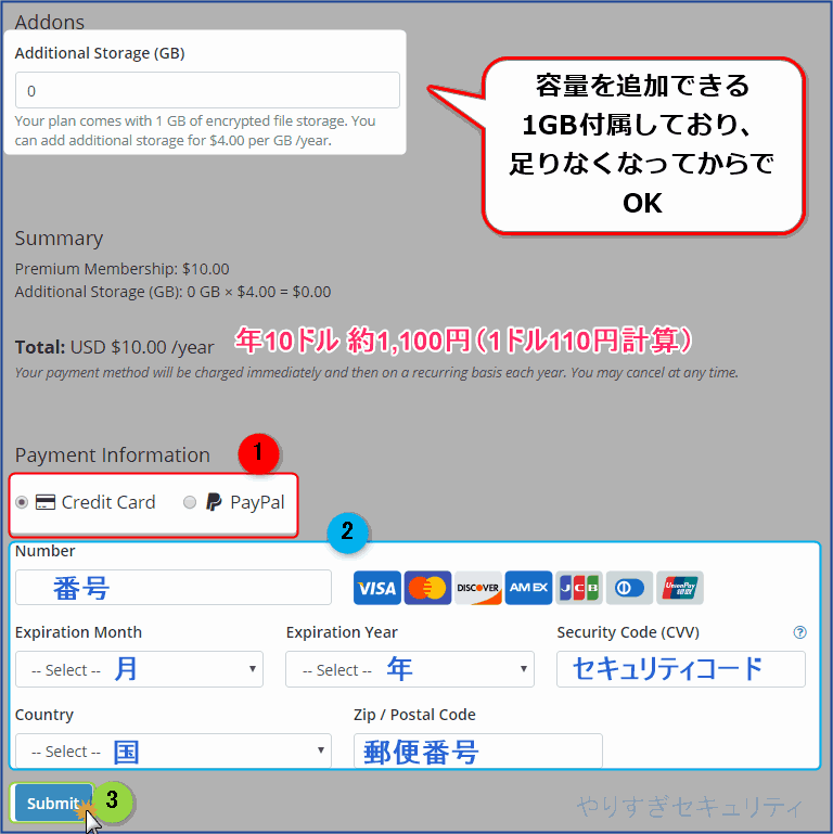 プレミアムプランの登録