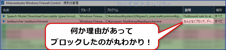 これで何の理由でブロックしたか丸わかり!